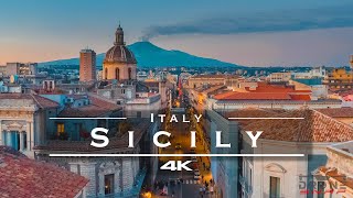 Sicily Italy 🇮🇹  by drone 4K [upl. by Anidem]