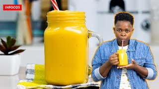 Delicious Mango amp Milk Smoothie  Mango Smoothie  Healthy Smoothie  Smoothie Recipes  Infoods [upl. by Benito264]