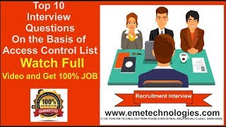 Top 10 Interview Questions On the Basis of Access Control List [upl. by Ethban157]