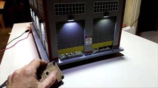 Proses LS035 O Scale Double Engine House wWorking Doors and Lights [upl. by Dougald]