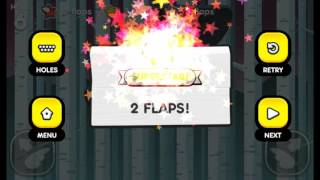 Flappy Golf 2  Spin Land Hole 6  2 Flaps [upl. by Enrahs]