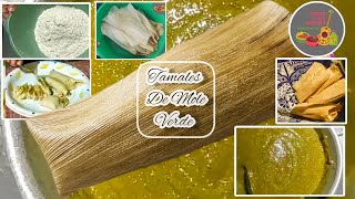 Tamales Verdes De Pollo Con Mole para Tamales [upl. by Aicen356]