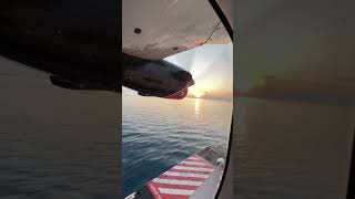 Seaplane landing seaplane landing maldivs seaplanes [upl. by Iztim648]