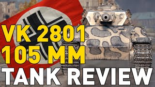 Vk 2801 105 mm  Tank Review  World of Tanks [upl. by Daniella]