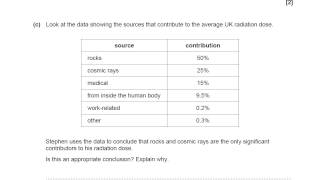 HalfLife Alpha Decay and Sources of Radiation  OCR Gateway P4 Q4  GCSE Physics Revision [upl. by Brand508]