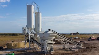 LPM Series Stationary Batch Plant Deployed in Texas [upl. by Onitselec]