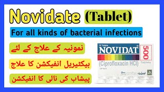 Novidat Tablet Ciprofloxacin Syrup 500mg 250mg Uses Side Effects Urdu Hindi [upl. by Gee324]