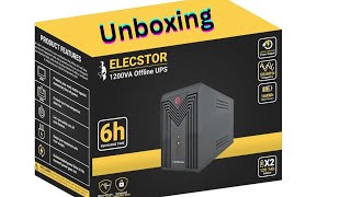 Elecstor 1200VA offline UPS 168wh unboxing [upl. by Malva]