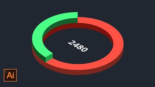 How to create 3D Perspective Circular Infographic in Adobe Illustrator  DesignMentor [upl. by Nedle]