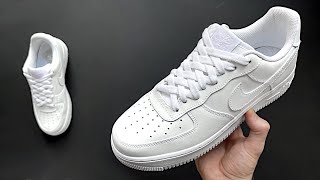 HOW TO LACE NIKE AIR FORCE 1 LOW DIAMOND BEST WAY [upl. by Nosyrb972]