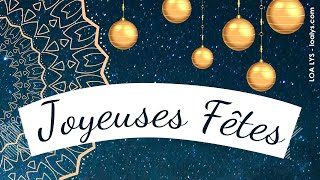 201  Joyeuses Fêtes  carte virtuelle Joyeux Noël Bonne Année [upl. by Awjan147]