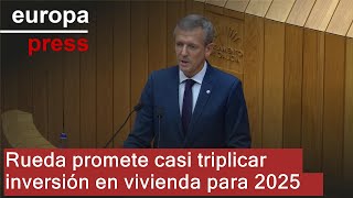 Xunta triplicará el presupuesto para suelo residencial y nuevas viviendas hasta 126 millones [upl. by Adalie]