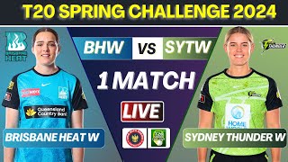 Live Brisbane Heat Women vs Sydney Thunder Women 1st T20 Match Score  Live Cricket Match Today [upl. by Aillil807]