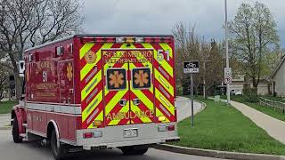 NEW Schaumburg Fire Dept Ambulance 51 [upl. by Vanthe]