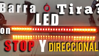 TIRA LED CON DIRECCIONALES Y STOP UNBOXING PARA MOTOCICLETAS Accesorios para moto 2019 [upl. by Neersin300]