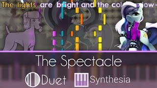 The Spectacle Razzle Dazzle  DUET PIANO TUTORIAL wLYRICS  Synthesia HD [upl. by Forward725]