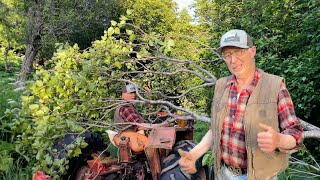 Tree Falls on my Tractor AND ME  Otto Kilcher on Alaskas Last Frontier [upl. by Cotter]