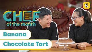 BANANA CHOCOLATE TART  IVAN amp YOAN NAMELAKA  CHEFOFTHEMONTH FEB20  ENDEUSTV [upl. by Qulllon]