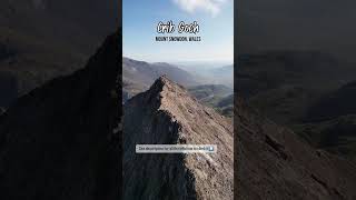 CRIB GOCH  Amazing Drone Shots SNOWDON  cribgoch snowdon [upl. by Eemaj]