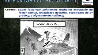 Álgebra  Factorización Básica de Polinomios 1114 [upl. by Anoo542]