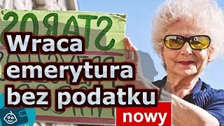 Emerytury bez podatku wracają Nowa emerytura w Sejmie waloryzacja podwyżka [upl. by Acsehcnarf]