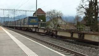 Bahnverkehr zwischen Uetendorf und Kiesen mit Ae 68 [upl. by Nalced]