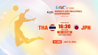 SemiFinal 1st  4th  THA VS JPN  22nd Asian Womens U20 Volleyball Championship [upl. by Nnaeiram]