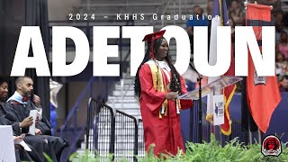 2024 KHHS Graduation  Salutatorian Speech [upl. by Iahcedrom]