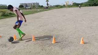 🦵💥⚽CONES Training 🔥 12yr KID ✨🪄🎯 soccer football training sports games shortvideo [upl. by Renaldo]