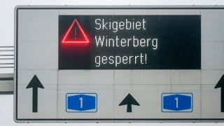 CoronaMaßnahme NordrheinWestfalen sperrt Wintersportgebiet in Winterberg [upl. by Peters745]