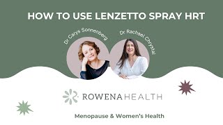 How to use Lenzetto spray HRT [upl. by Donnenfeld]