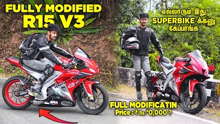 R15 V3 Modification Tamil  Yamaha R15 V3  R15 Modification  R15 V3 into Superbike tamil r15v3 [upl. by Eltsryk918]