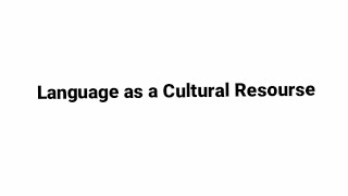 Language as a Cultural Resourse Anthropological Linguistics [upl. by Balliett727]