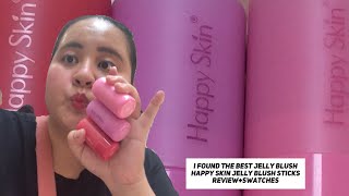 I FOUND THE BEST JELLY BLUSH STICKS Happy Skin Jelly Blush Sticks ReviewSwatches [upl. by Chafee]