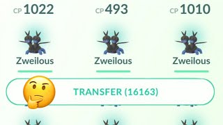 Transferring 150 Zweilous for XL but Pokemon go 🥲 [upl. by Secundas]