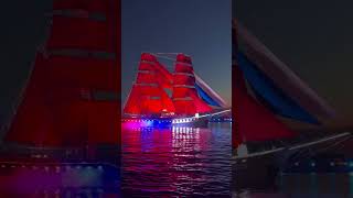 Scarlet Sails festival in the city of St Petersburg [upl. by Aihtyc]