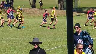 Burdekin roosters Vs Centrals Tigers gold U16s [upl. by Aramahs]