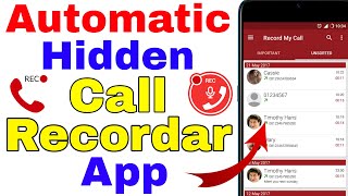 auto call recorder hide app । hide call recorder for android । hide call recording kaise kare [upl. by Elocen]