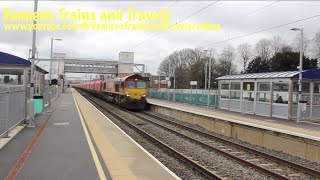 Midland Main Line Class 66 No 66060 Passing Market Harborough Railway Station 20th March 2024 [upl. by Burd529]