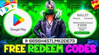 FREE REDEEM CODE 💎  FREE FIRE REDEEM CODE 😱 [upl. by Cobb128]