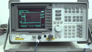 HEWLETT PACKARD 8594E SPECTRUM ANALYZER 動作確認 [upl. by Ailimaj207]