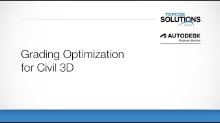 Grading Optimization for Civil 3D [upl. by Ellerrehc]