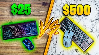 BROKE vs PRO Gaming Keyboard and Mouse  WORTH IT [upl. by Nosreffej289]