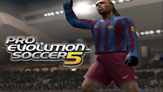 Ronaldinho PES 2005 PS2  GAMEPLAY [upl. by Zubkoff]