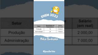 ENEM 2023  Média Ponderada [upl. by Felice955]