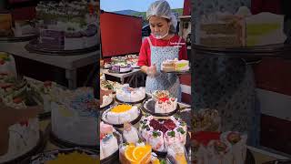 variety of pastries 🍰😋cake shortsfeed shorts viralvideo streetfood [upl. by Sou]