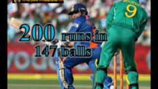 Sachin Tendulkar First ODI double century 200 not out [upl. by Tabatha]