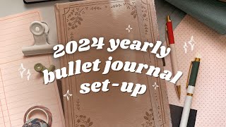 2024 Bullet Journal Yearly Setup [upl. by Kieger]