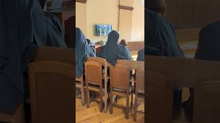 Nuns watch a film about Hildegard von Bingen at Benedictine Abbey of St Hildegard [upl. by Ahsital]