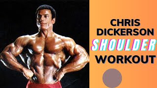 Chris Dickerson Shoulder Workout  Chris Dickerson Workout Routine  Old School Bodybuilding [upl. by Relda]